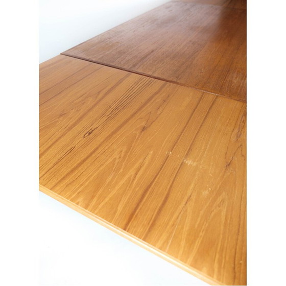 Image 1 of Vintage eettafel in teak met verlengplaten, jaren 1960