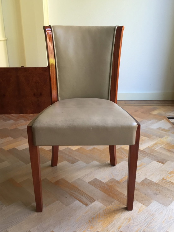Image 1 of Art Deco Eetkamertafel Met 8 Stoelen