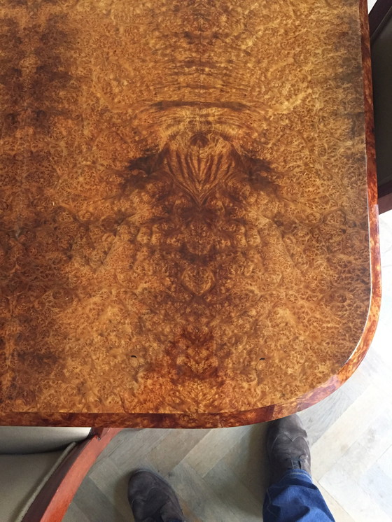 Image 1 of Art Deco Eetkamertafel Met 8 Stoelen