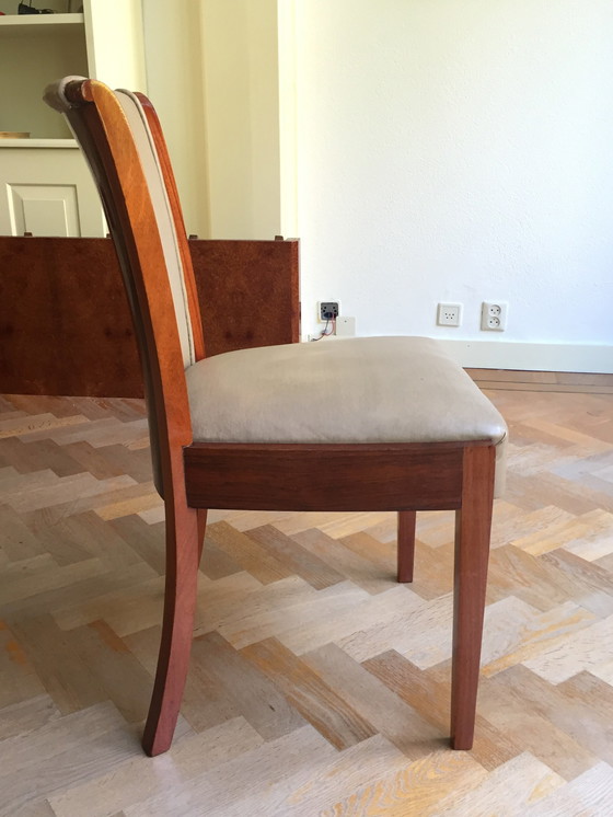 Image 1 of Art Deco Eetkamertafel Met 8 Stoelen
