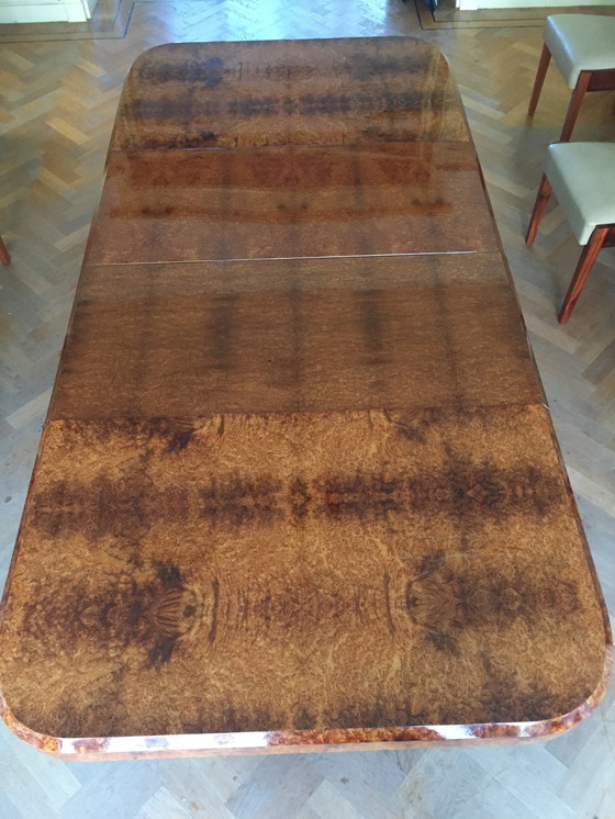 Image 1 of Art Deco Eetkamertafel Met 8 Stoelen