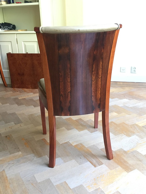 Image 1 of Art Deco Eetkamertafel Met 8 Stoelen