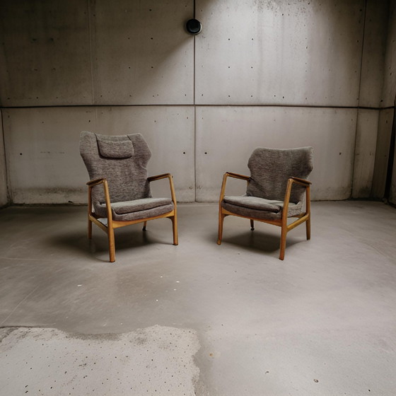 Image 1 of 2x Bovenkamp fauteuil by Henry Schubell en Arnold Madsen