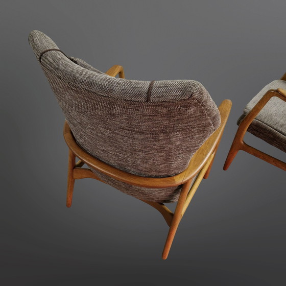 Image 1 of 2x Bovenkamp fauteuil by Henry Schubell en Arnold Madsen