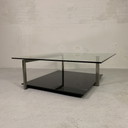 Vintage glazen salontafel