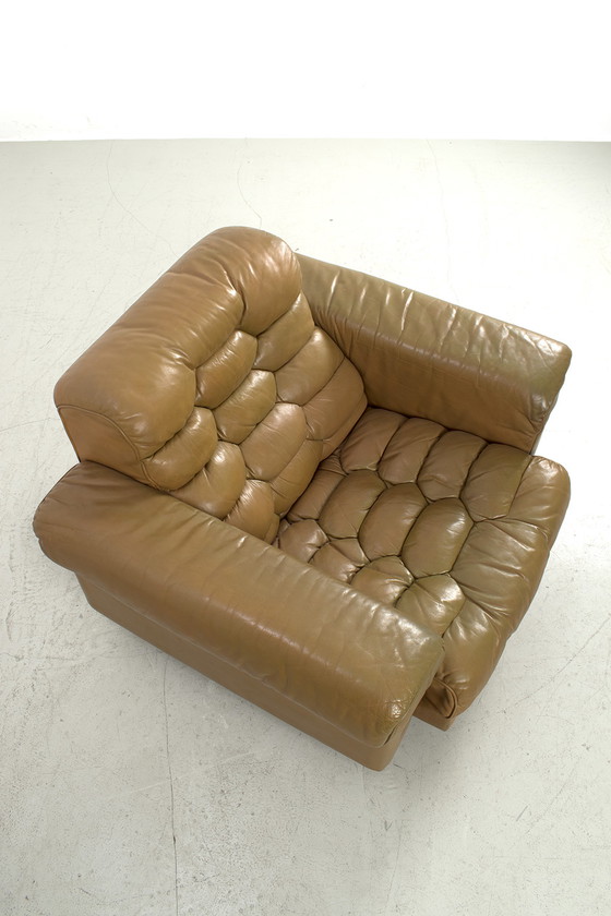 Image 1 of 2x De Sede DS-P fauteuils + 2-zitsbank