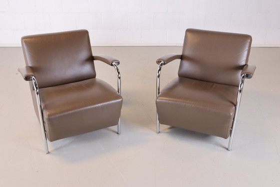 Image 1 of 2x Leolux Scylla fauteuil