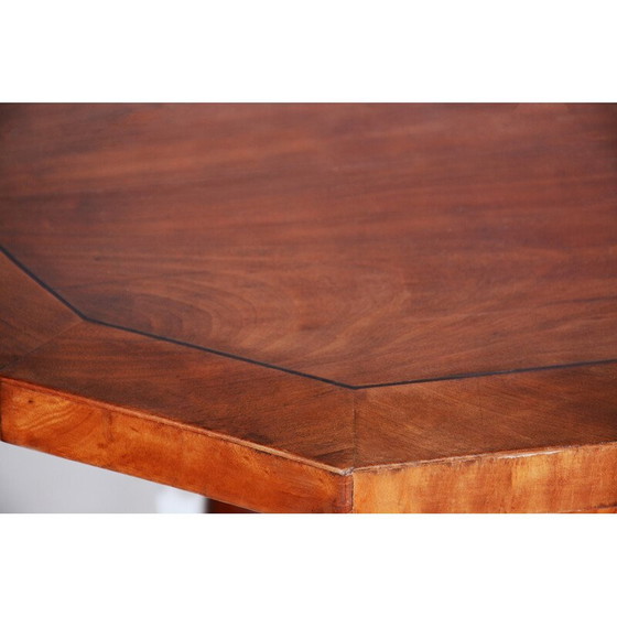 Image 1 of Mid century Oostenrijkse Biedermeier esdoorn schrijftafel, 1830