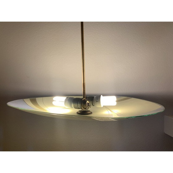 Image 1 of Vintage glazen hanglamp, 1960