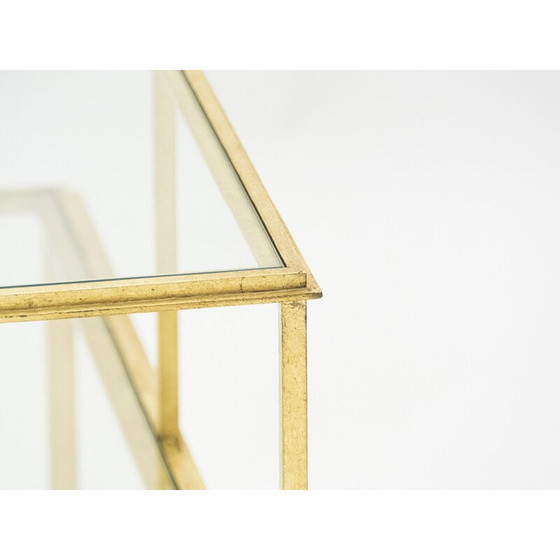 Image 1 of Vintage smeedijzeren salontafel door Thibier, 1960