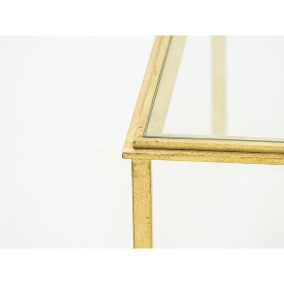 Image 1 of Vintage smeedijzeren salontafel door Thibier, 1960