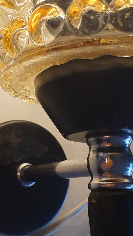 Image 1 of Vintage Wandlamp Amber Bubble 