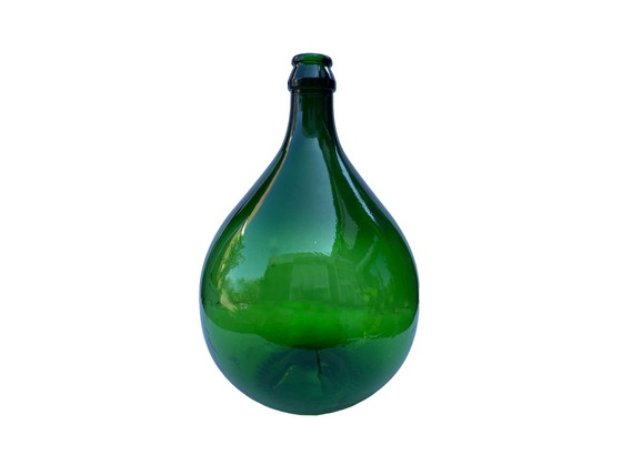 Image 1 of Vintage groene ballon vaas