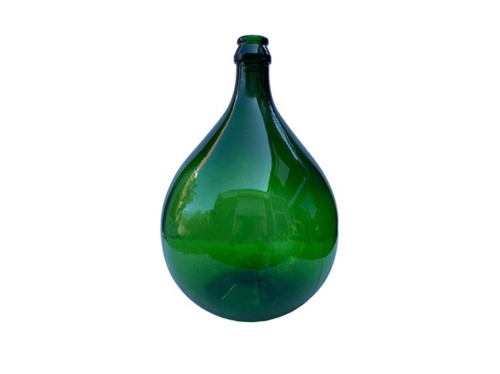 Image 1 of Vintage groene ballon vaas