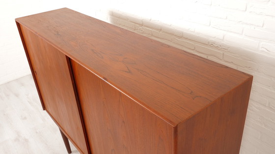 Image 1 of Vintage Kast | Deens Highboard | Schuifdeuren | Kai Kristiansen