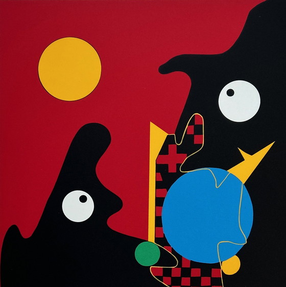 Image 1 of Zeefdruk Trudy Bersma - Moonlight Serenade