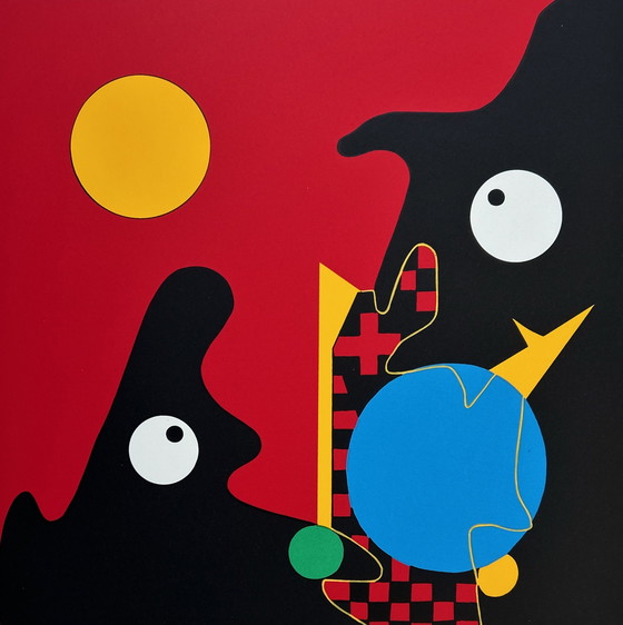 Image 1 of Zeefdruk Trudy Bersma - Moonlight Serenade