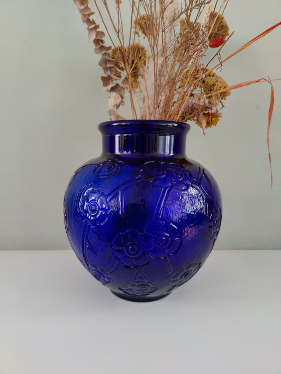 Image 1 of Vintage persglazen vaas