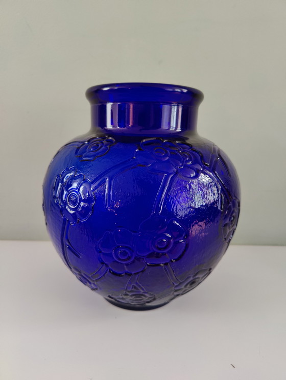 Image 1 of Vintage persglazen vaas