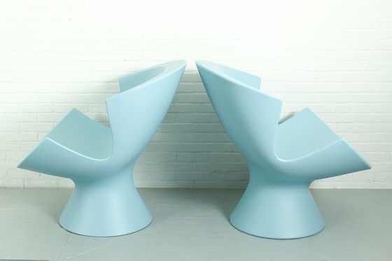 Image 1 of Set van 2 Karim Rashid Kite Lounge Chairs voor Label, 2004