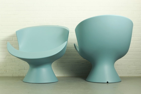 Image 1 of Set van 2 Karim Rashid Kite Lounge Chairs voor Label, 2004