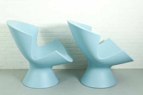 Image 1 of Set van 2 Karim Rashid Kite Lounge Chairs voor Label, 2004