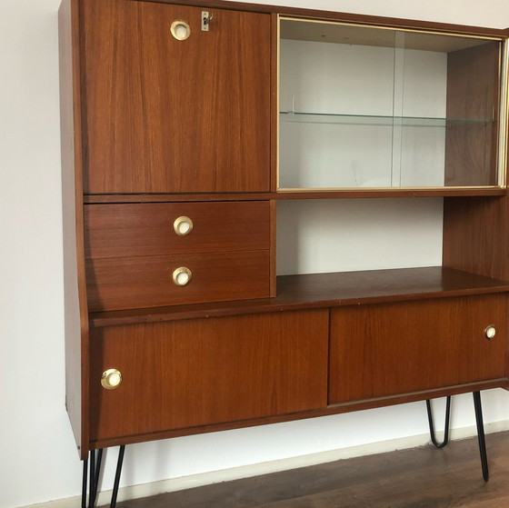 Image 1 of Vintage teak highboard / buffetkast