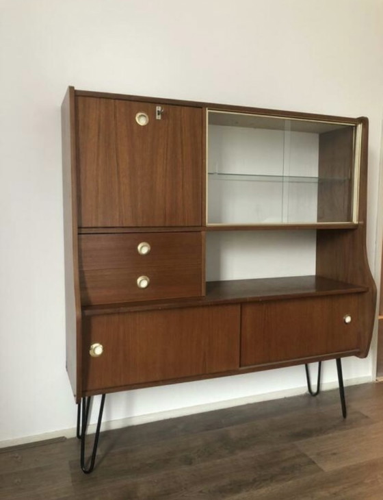 Image 1 of Vintage teak highboard / buffetkast