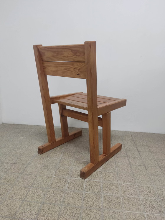 Image 1 of 3x Massief grenen eetkamerstoelen