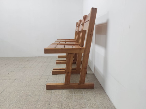 Image 1 of 3x Massief grenen eetkamerstoelen