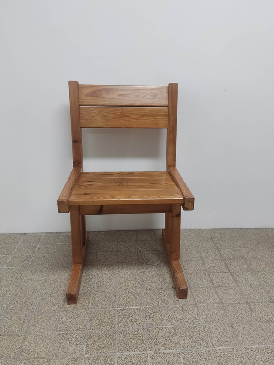 Image 1 of 3x Massief grenen eetkamerstoelen