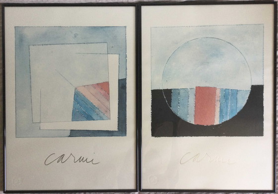 Image 1 of Eugenio Carmi | set van 2 litho's