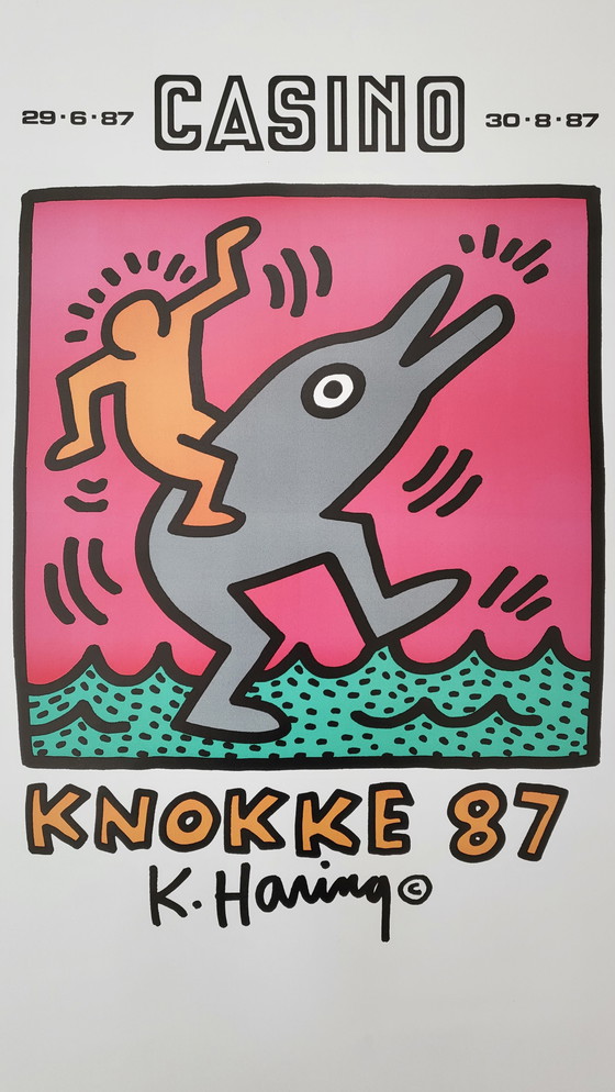 Image 1 of Keith Haring - Knokke 87 - Tentoonstellingsaffiche