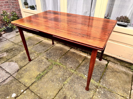 Image 1 of Vintage palissander tafel + stoelen