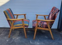 2x  vintage stoelen