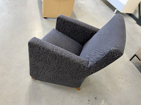 Image 1 of Leolux Dolcinea Fauteuil Metro stof blauw