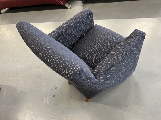 Image 1 of Leolux Dolcinea Fauteuil Metro stof blauw