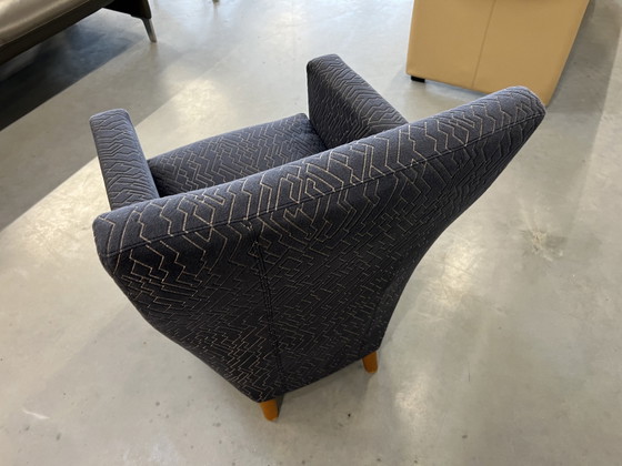 Image 1 of Leolux Dolcinea Fauteuil Metro stof blauw