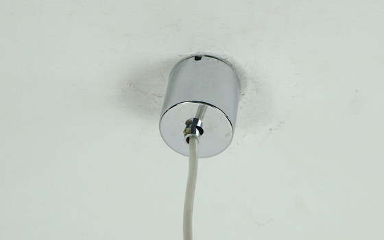 Image 1 of  kinkeldey mid century hanglamp kristal glas en chroom jaren 60