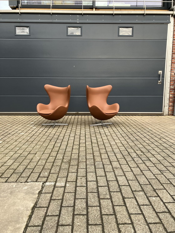 Image 1 of 2x Fritz Hansen Egg Chair