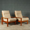 Set vintage loungefauteuils – Danish design – jaren 70