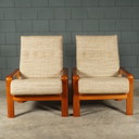 Set vintage loungefauteuils – Danish design – jaren 70
