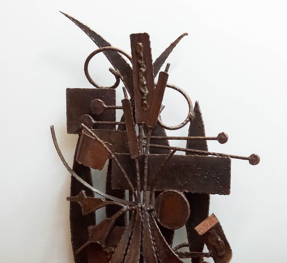 Image 1 of Vintage 1960s Brutalist Wand sculptuur