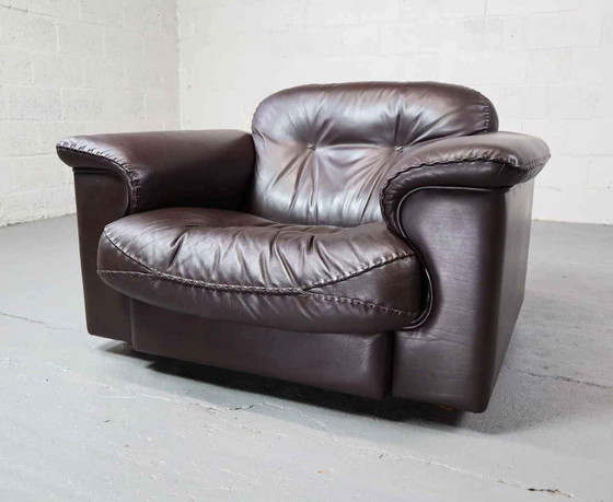 Image 1 of Pair of De Sede DS-101 leather lounge chairs