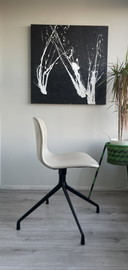 4x HAY AAC11 lederen stoelen ontworpen door Hee Welling