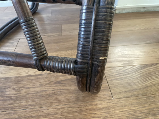 Image 1 of Vintage bamboe lounge fauteuil