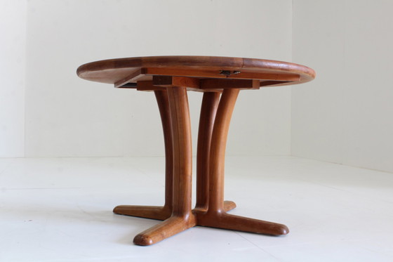 Image 1 of Vintage ronde deense eettafel massief teak