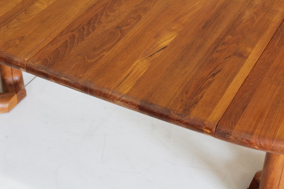 Image 1 of Vintage ronde deense eettafel massief teak