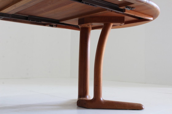 Image 1 of Vintage ronde deense eettafel massief teak