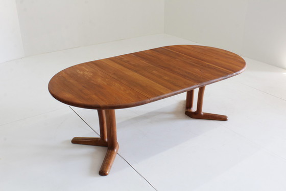 Image 1 of Vintage ronde deense eettafel massief teak